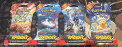 10x Surging Sparks Scarlet & Violet Booster Sleeved Blister Pack Pokemon Art Set - Image 2