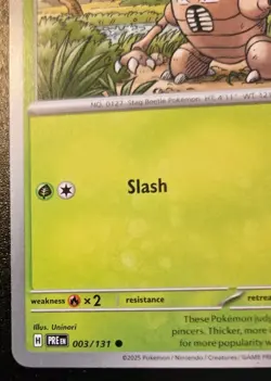 Pinsir 003/131 Common Scarlet & Violet: Prismatic Evolutions Pokemon TCG - Image 4