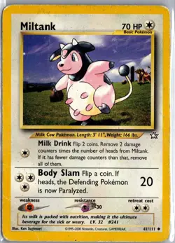 Miltank 41/111 Uncommon Neo Genesis Pokemon Heavily Played - Image 1
