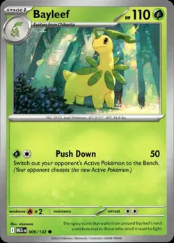Bayleef 009/132 Common Mega Evolution Pokemon Near Mint - Image 1