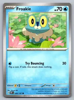 Pokemon TCG SV03: Obsidian Flames Froakie 056/197 - Image 1