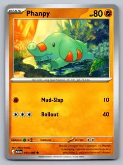 Pokemon TCG ME04: Chaos Rising Phanpy 044/086 - Image 1