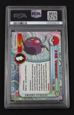 2000 Topps Chrome Pokemon T.V. #48 SPARKLE VENONAT PSA 7 NM - Image 2