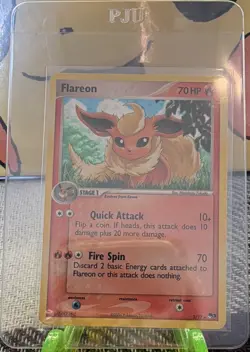 Pokemon TCG Flareon POP Series 3 Promo 2/17 2006 English 70 HP Stage 1 - Image 1