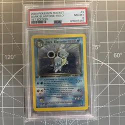2000 POKEMON ROCKET 1ST ED #3 DARK BLASTOISE-HOLO PSA 8 - Image 2