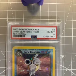2000 POKEMON ROCKET 1ST ED #3 DARK BLASTOISE-HOLO PSA 8 - Image 3