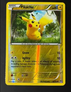 PIKACHU 48/162 COMMON BREAKTHROUGH POKEMON REVERSE HOLO LIGHTLY PLAYED - Image 1