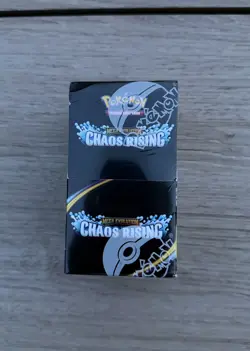 Pokemon TCG Mega Evolution Chaos Rising Half Booster Display Box New Slight Tear - Image 1