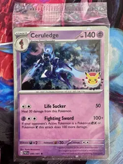 🔥 Pokemon Ceruledge 040/091 2024 Pokemon Day Stamped Cosmos Holo Promo 🔥 - Image 1