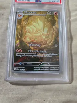 Pokemon TCG Obsidian Flames Ninetales Illustration Rare Holo 199/197 PSA 9 - Image 2
