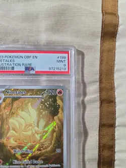 Pokemon TCG Obsidian Flames Ninetales Illustration Rare Holo 199/197 PSA 9 - Image 4