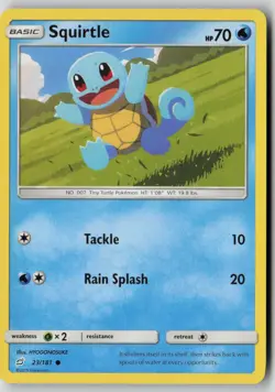 Squirtle 23/181 Common Team Up Pokemon NM - Image 1