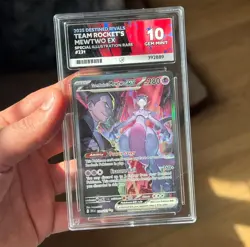 Pokemon Team Rocket's Mewtwo EX 231/182 ACE 10 PERFECT Subgrades Destined Rivals - Image 1