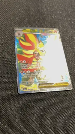Pokemon Mega Pyroar EX Chaos Rising 099/086 SecretRare Full Art Holo English - Image 2