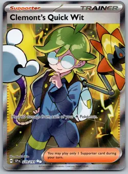 Pokemon TCG 229/191 Surging Sparks Clemont's Quick Wit - Image 1