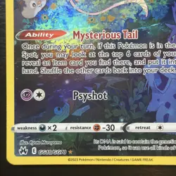 Mew GG10/GG70 Holo Crown Zenith Galarian Gallery Pokemon English NM - Image 4