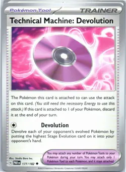 TECHNICAL MACHINE: DEVOLUTION 177/182 UNCOMMON PARADOX RIFT POKEMON NM/M - Image 1