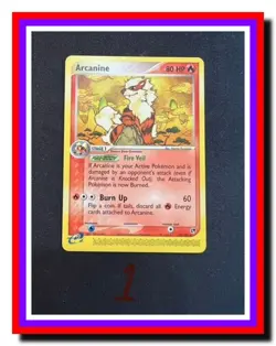 2003 Pokemon ARCANINE #15/100 EX Sandstorm Rare Regular TCG - Image 1