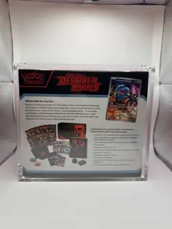 Destined Rivals Pokemon Center Exclusive Elite Trainer Box ETB Acrylic box! - Image 2