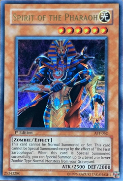 Spirit of the Pharaoh - AST-062 1st Edition Ultra Rare Yu-Gi-Oh TCG Card - Image 1