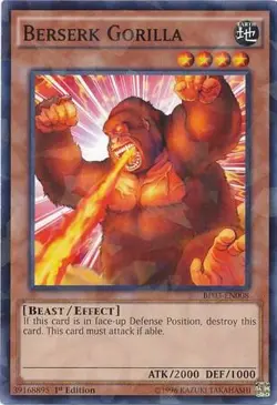 Berserk Gorilla (Shatterfoil) 1st Edition Shatterfoil Rare BP03-EN008 LP - Image 1