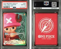 2024 ONE PIECE JAPANESE OP08-TWO LEGENDS TONY TONY CHOPPER ALTERNATE ART PSA10 - Image 3