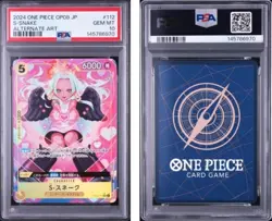 2024 ONE PIECE JAPANESE OP08-TWO LEGENDS #112 S-SNAKE ALTERNATE ART BANDAI PSA10 - Image 3