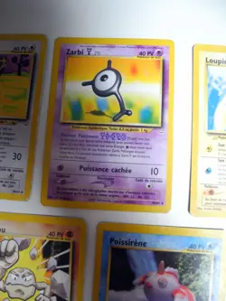 Lot de 5 cartes Pokemon Cerfrousse / Poissirene & autres - NEO REVELATION (2002) - Image 3