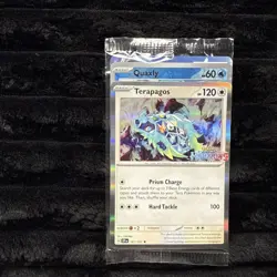 SEALED Terapagos 161/191 & Quaxly 050/191 Pokemon Center Promo Exclusive - Image 1