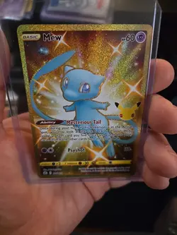 POKEMON CELEBRATIONS 25th ANNIVERSARY GOLD MEW FULL ART 025/025 NM/Mint - Image 2