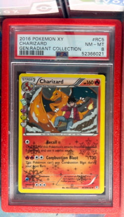 2016 Pokemon XY Charizard RC5/RC32 Generations: Radiant Collection Holo PSA 8 - Image 1