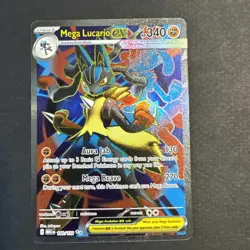 Pokemon TCG Mega Lucario EX 160/132 Ultra Rare Mega Evolutions NM/M Pack Fresh - Image 1