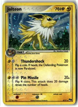 Jolteon ⭐ 3/17 Holo Rare POP Series 3 2006 Pokemon MP - Image 1