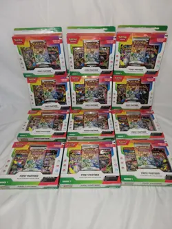 Lot Of 12 Pokemon TCG First Partner Illustration Collection Series 1 New Sealed - Image 1