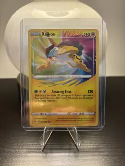 Pokemon TCG Raikou Vivid Voltage 050/185 Holo Amazing Rare NM - Image 1