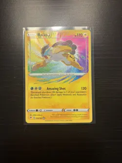 Pokemon TCG Raikou Vivid Voltage 050/185 Holo Amazing Rare NM - Image 3