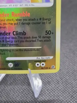 Raikou (Reverse Holo) 16/132 Pokemon Secret Wonders - MP - Image 4