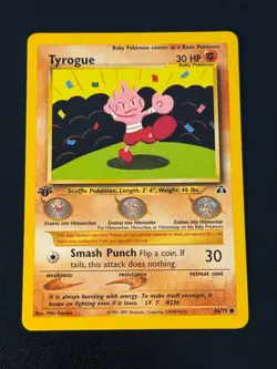 Tyrogue 66/75 Pokemon Neo Discovery 1st Edition - Image 1
