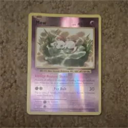 Mew 53/108 Holo Basic Psychic 40 HP Pokemon TCG Card - Image 1