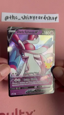 Dark Sylveon V SWSH134 HOLO | Sword & Shield Promo Cards | Near Mint *STAMPED* - Image 2