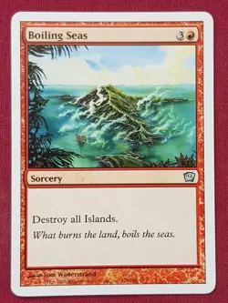 Magic The Gathering 9TH EDITION BOILING SEAS red card MTG NINTH - Image 1
