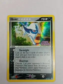 Pokemon Absol 18/110 EX Holon Phantoms Stamped Holo Card 2006 - Image 1