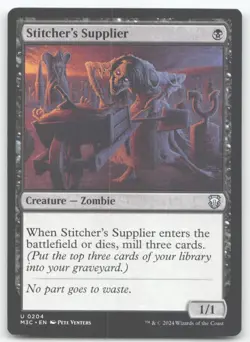 STITCHER'S SUPPLIER (RIPPLE FOIL) 204 COMMANDER: MODERN HORIZONS 3 MTG NM - Image 1