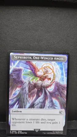 Sephiroth, One-Winged Angel Emblem Robot Warrior Token Final Fantasy MTG - Image 1