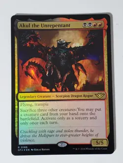 Akul the Unrepentant - FOIL - Outlaws of Thunder Junction - MTG - LP - Image 1