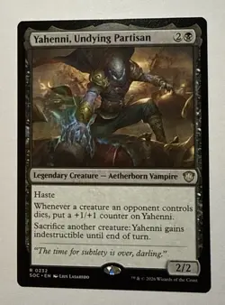 Yahenni, Undying Partisan 232 SOC Commander: Secrets of Strixhaven Magic MTG NM - Image 1