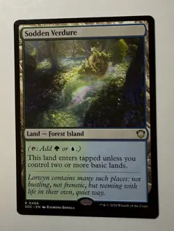 x1 Sodden Verdure R MTG Commander: Secrets of Strixhaven M/NM, English - Image 1