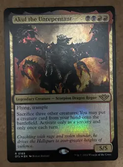 Foil* Akul the Unrepentant - Outlaws of Thunder Junction - NM MTG - Image 1