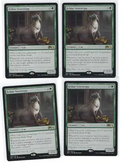 MTG Core Set 2021 Feline Sovereign x 4 - Image 1