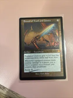 Sword of Truth and Justice NM (Etched Foil) Retro Frame MTG - Image 1